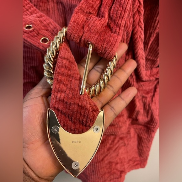 Show Me Your MuMu Red Corduroy dress - Picture 8 of 14